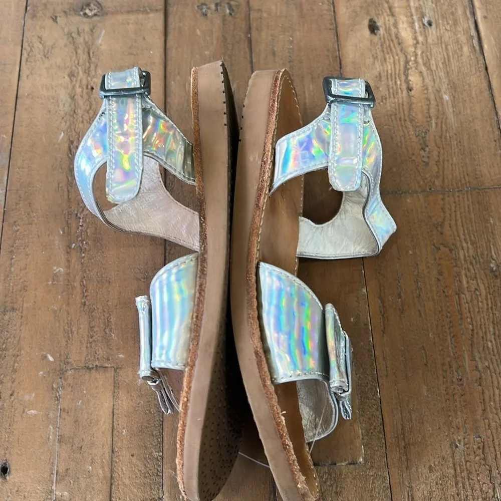 Freshly picked Holographic Sandals with Bow